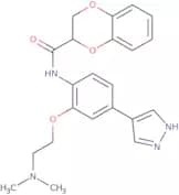 N-[2-[2-(Dimethylamino)ethoxy]-4-(1H-pyrazol-4-yl)phenyl]-2,3-dihydro-1,4-benzodioxin-2-carboxamide