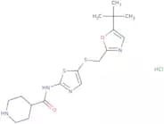 N-[5-[[[5-(1,1-Dimethylethyl)-2-oxazolyl]methyl]thio]-2-thiazolyl]-4-piperidinecarboxamideHydrochl…