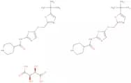 N-[5-[[[5-(1,1-Dimethylethyl)-2-oxazolyl]methyl]thio]-2-thiazolyl]-4-piperidinecarboxamidel-tartar…