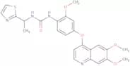 1-(4-(6,7-Dimethoxyquinolin-4-yloxy)-2-methoxyphenyl)-3-(1-(thiazol-2-yl)ethyl)urea