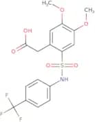 2-(4,5-Dimethoxy-2-(((4-(trifluoromethyl)phenyl)amino)sulfonyl)phenyl)acetic acid