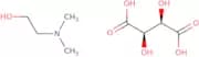 2-Dimethylaminoethanol (+)-bitartrate salt