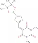 1,3-Dimethyl-5-[5-(4,4,5,5-tetramethyl-[1,3,2]dioxaborolan-2-yl)-thiophen-2-ylmethylene]-pyrimidin…