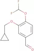 4-(DIFLUOROMETHOXY)-3-(CYCLOPROPYLMETHOXY)-BENZALDEHYDE