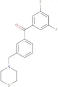 (3,5-Difluorophenyl)[3-(4-thiomorpholinylmethyl)phenyl]methanone