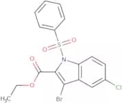 Ethyl 3-bromo-5-chloro-1-(phenylsulfonyl)-1H-indole-2-carboxylate