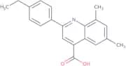 2-(4-Ethylphenyl)-6,8-dimethylquinoline-4-carboxylic acid