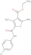 Ethyl 2-amino-5-{[(4-chlorophenyl)amino]carbonyl}-4-methylthiophene-3-carboxylate