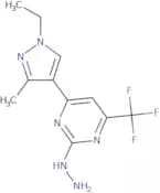 4-(1-Ethyl-3-methyl-1H-pyrazol-4-yl)-2-hydrazino-6-(trifluoromethyl)pyrimidine