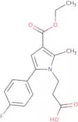 3-[3-(Ethoxycarbonyl)-5-(4-fluorophenyl)-2-methyl-1H-pyrrol-1-yl]propanoic acid