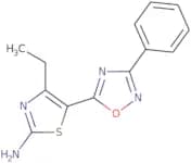 4-Ethyl-5-(3-phenyl-1,2,4-oxadiazol-5-yl)-1,3-thiazol-2-amine