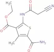 Ethyl 5-(aminocarbonyl)-2-[(cyanoacetyl)amino]-4-methylthiophene-3-carboxylate