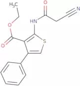 Ethyl 2-[(cyanoacetyl)amino]-4-phenylthiophene-3-carboxylate