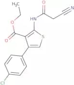 Ethyl 4-(4-chlorophenyl)-2-[(cyanoacetyl)amino]thiophene-3-carboxylate