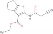 Ethyl 2-[(cyanoacetyl)amino]-5,6-dihydro-4H-cyclopenta[b]thiophene-3-carboxylate