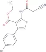 Ethyl 4-(4-bromophenyl)-2-[(cyanoacetyl)amino]thiophene-3-carboxylate