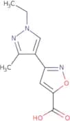 3-(1-Ethyl-3-methyl-1H-pyrazol-4-yl)isoxazole-5-carboxylic acid