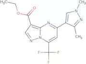 Ethyl 5-(1,3-dimethyl-1H-pyrazol-4-yl)-7-(trifluoromethyl)pyrazolo[1,5-a]pyrimidine-3-carboxylate