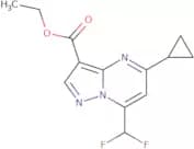 Ethyl 5-cyclopropyl-7-(difluoromethyl)pyrazolo[1,5-a]pyrimidine-3-carboxylate