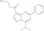Ethyl 7-(difluoromethyl)-5-phenylpyrazolo[1,5-a]pyrimidine-3-carboxylate