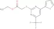 Ethyl {[4-(2-thienyl)-6-(trifluoromethyl)pyrimidin-2-yl]thio}acetate