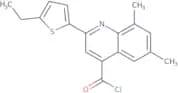 2-(5-Ethyl-2-thienyl)-6,8-dimethylquinoline-4-carbonyl chloride