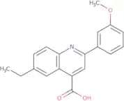 6-Ethyl-2-(3-methoxyphenyl)quinoline-4-carboxylic acid
