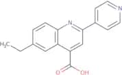 6-Ethyl-2-pyridin-4-ylquinoline-4-carboxylic acid