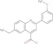 6-Ethyl-2-(3-methoxyphenyl)quinoline-4-carbonyl chloride