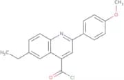 6-Ethyl-2-(4-methoxyphenyl)quinoline-4-carbonyl chloride
