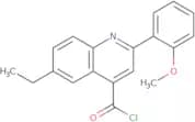 6-Ethyl-2-(2-methoxyphenyl)quinoline-4-carbonyl chloride