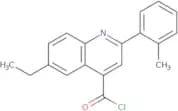 6-Ethyl-2-(2-methylphenyl)quinoline-4-carbonyl chloride