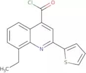 8-Ethyl-2-(2-thienyl)quinoline-4-carbonyl chloride
