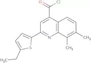 2-(5-Ethyl-2-thienyl)-7,8-dimethylquinoline-4-carbonyl chloride
