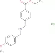 Ethyl 4-{[(4-methoxybenzyl)amino]methyl}benzoate hydrochloride