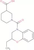 1-[(2-Ethyl-2,3-dihydro-4H-1,4-benzoxazin-4-yl)carbonyl]piperidine-3-carboxylic acid