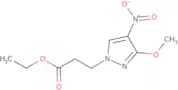 Ethyl 3-(3-methoxy-4-nitro-1H-pyrazol-1-yl)propanoate