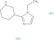 3-(1-Ethyl-1H-imidazol-2-yl)piperidine dihydrochloride