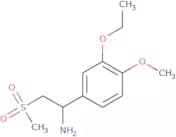 1-(3-Ethoxy-4-methoxyphenyl)-2-(methylsulfonyl)ethanamine