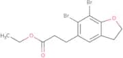 Ethyl 3-(6,7-dibromo-2,3-dihydro-1-benzofuran-5-yl)propanoate
