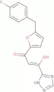 1-(5-(4-Fluorobenzyl)furan-2-yl)-3-hydroxy-3-(1H-1,2,4-triazol-3-yl)-2-propen-1-one