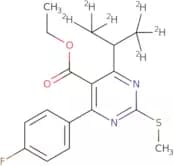 [4-(4-Fluorophenyl)-6-(1-methylethyl)-2-(methylsulfinyl)-5-pyrimidinyl]-ethyl Ester-d6
