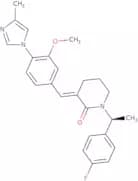 (E)-1-[(1S)-1-(4-Fluorophenyl)ethyl]-3-[3-methoxy-4-(4-methyl-1H-imidazol-1-yl)benzylidene]piperid…