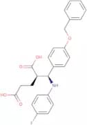 (2R)-2-[(S)-[(4-Fluorophenyl)amino][4-(phenylmethoxy)phenyl]methyl]pentanedioic acid