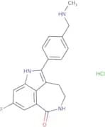 8-Fluoro-1,3,4,5-tetrahydro-2-[4-[(methylamino)methyl]phenyl]-6H-azepino[5,4,3-cd]indol-6-one mono…