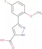 5-(5-Fluoro-2-methoxyphenyl)-1H-pyrazole-3-carboxylic acid