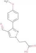 3-[4-Formyl-3-(4-methoxyphenyl)-1H-pyrazol-1-yl]propanoic acid