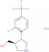 {(3S,4R)-4-[2-Fluoro-4-(trifluoromethyl)phenyl]pyrrolidin-3-yl}methanol hydrochloride