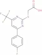 {[4-(4-Fluorophenyl)-6-(trifluoromethyl)pyrimidin-2-yl]thio}acetic acid