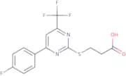 3-{[4-(4-Fluorophenyl)-6-(trifluoromethyl)pyrimidin-2-yl]thio}propanoic acid